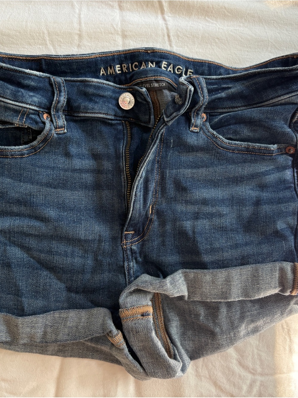 American Eagle Dark Blue Jean Shorts